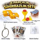 Lowell Home 8’li Sihirbazlık Seti (Kibrit, Defter, Halka, Kupa, Ip, 3’lü Kart)