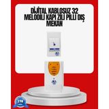 Lowell Home Kolay Kullanımlı Kablosuz Kapı Zili Şık ve Sade Tasarım