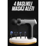 Lowell Home Şarjlı Masaj Tabancası 4 Başlıklı Mini Masaj Tabancası ve Masaj Aleti - LO0029-608U33