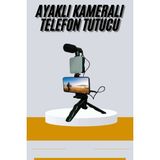 Lowell Home Tripod Telefon Tutucu Kumandalı Mikrofon LED Işık Vlog Video Kayıt