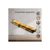 lowell home Zemin Koruyucu Soba Muşambası 100x115 cm Biyeli Kenar Isıya Dayanıklı
