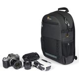 Lowepro Adventura BP 150 III, Tripod Tutuculu Kamera Sırt Çantası, 11 inç Tablet Cebi, Arka Tarafa Erişim, Aynasız Kamera için, Fujifilm XT200, Canon M50 MII, EOS R10, Nikon Z50, Siyah ile Uyumlu
