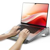 LOXP Masa için Dizüstü Bilgisayar Standı, Bilek Destekli Dizüstü Bilgisayar Standı, Alüminyum MacBook Standı, Ergonomik Çıkarılabilir Dizüstü Yükseltici, Bilek Pedli Dizüstü Bilgisayar Standı, 10-17"