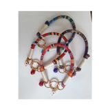 Loyal Friend Store kedi tasma bohem kilim desenli kolye 10 LU SET