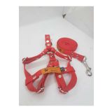 Loyal Friend Store Kırmızı Ayarlanabilir Küçük Irk Köpek Göğüs Bel Tasma Takımı S Beden (40-45 Cm)