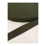 Loyal Friend Store KOLON ŞERİT HAKİ DAR DOKUMA (2,5 Cm) 25 Mm X 5 Metre Çanta VE tasma Hobi Kolonu Kemer Şerit
