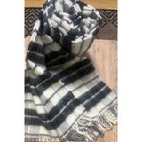 LoyalWoman Sıcacık Yün Tv - Diz Battaniyesi (145X200) Scotch - Siyah Krem