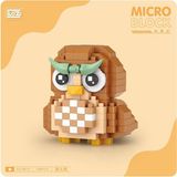 Loz 8612 Mikro Blok Çanta Baykuş Kız Çocuklar İçin Şık Hediye Seçeneği
