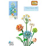 Loz FFLZ-1671 Dekoratif ve Koleksiyonluk Çiçek Buketi 680 Parça Yapım Seti