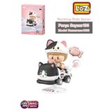 Loz FFLZ-4303 Creative Serisi Sallanan Siyah Beyaz Kedi Modeli 190 Parça Oyuncak Yapım Seti