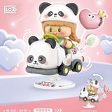 Loz FFLZ-4307 Creative Serisi Sallanan Siyah Beyaz Panda Modeli 188 Parça Oyuncak Yapım Seti