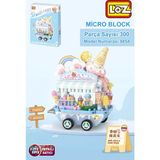 Loz Micro Block Serisi Dondurma Arabası 300 Parça Oyuncak Yapım Seti FFLZ-8854