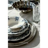 LOZA HOME ANTIQUE BLUE | 24 PARÇA | 6 KİŞİLİK | PORSELEN YEMEK TAKIMI | VINTAGE MAVİ