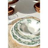 LOZA HOME ANTIQUE GREEN | 24 PARÇA | 6 KİŞİLİK | PORSELEN YEMEK TAKIMI | VINTAGE YEŞİL