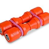 LP Latin Percussion LP441L Shaker Duoshake 16,5 cm, 2'li set, plastik, turuncu, yüksek sesli