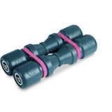 LP Latin Percussion LP441M Shaker Duoshake 6,5 inç (16,5 cm), 2'li set, plastik gri, orta ses seviyesi