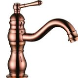 LPD S Borulu Rose Gold Çanak Banyo Lavabo Bataryası