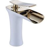 LPD Şelale Çanak Gold Beyaz Lavabo Bataryası