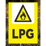 Lpg - Uyarı Tabela Levhası 24X34 cm Polikarbon - 24 x 34 cm - 1 Adet
