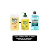 LPM Sıvı Sabun Zeytinyağı 300ML + Duş Jeli Vanilya Sütü 250 ml +Listerine Cool Mint Hafif Tat 250 ml