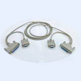 Lpt 25pin+9 Pin Com Seri Port Kablo 2 Ucu Lpt+rs232 Kablo 3m