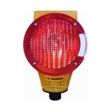 LR-SPL02R Solar Enerjili Üçgen Flaşörlü Kırmızı Lamba, Solar Flaşör - Option-1 - Ahşap
