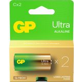 Lr14 Orta Boy Ultra Alkalin Pil 2 Li Paket Gp14Au-U2 C Boy