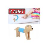 LRS STORE 2 Adet Esnek Körük Köpek Oyuncak Pop Tube Fidget Stres Giderici Çocuk Hediyesi Popit Boru
