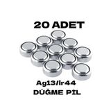Lrs Store 20 Adet Ag13/lr44/357a Düğme Pil Saat Pil Lazer Pili Oyuncak Pili Alkalin Kaliteli, Çok Renkli