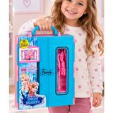 LRS Store 30 Parça Oyuncak Bebek Gardırop Seti 29 cm Bebek Uyumlu Kıyafet Ayakkabı Çanta Aksesuar Seti Oyuncak Bebek Dolap - Mavi