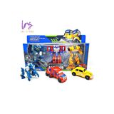 LRS STORE 3'lü Dönüşebilen Robot Oyuncak Seti-Arabadan Robota Dönüşen Figürler-Transform (Optimus Bumblebee )