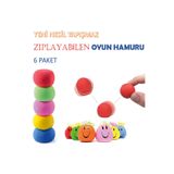 LRS STORE 6 Paket Zıplayabilen Oyun Hamuru Yapışmaz Süper Esnek Sihirli Slime Zıplayan Hamur Set