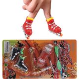 LRS Store Anti-Stres Oyuncak Parmak Kaykayı , Kay Kay ,paten ,scooter, Waveword 4 Lü Set - Bronz