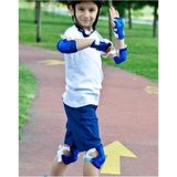 Lrs Store Bisiklet Paten Kaykay Koruyucu Set Dizlik Dirseklik Bileklik 6 Parça Mavi, Mavi - Çok Renkli