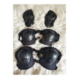 Lrs Store Bisiklet Scooter Paten Kaykay Koruyucu Set 6 Parça Dizlik Dirseklik Eldiven 4-12 Yaş, Siyah