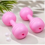 LRS Store Çocuk Dambıl Seti 2'li Ayarlanabilir 1-2 kg Su Kum Doldurulabilir Fitness Spor Ağırlık - Pembe