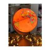 Lrs Store Dünya Küresi - Işıklı- Yerküre Antik-Siyasi Dekoratif Eğitici Yer Küre Globe Ancient, 20 cm