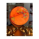 Lrs Store Dünya Küresi - Işıklı- Yerküre Antik-Siyasi Dekoratif Eğitici Yer Küre Globe Ancient, 30 cm