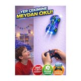 LRS STORE Duvarda Tavanda Giden Uzaktan Kumandalı Araba - LED Işıklı Vakum Teknolojili Rc Araba