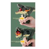LRS STORE Gerçekci Oyuncak Dinazor Sesli Hareketli Figür T-Rex Çok Eklemli Basma Mekanizmalı 21,5 Cm Dinozor