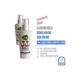 Lrs Store HK Çocuk Güneş Kremi 50+Faktör Güneş Koruyucu Süt Krem Yüz ve Vücut İçin Uva-Uvb 200 ml, Çok Renkli