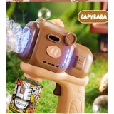 LRS Store Işıklı Baloncuk Tabancası Pilli Otomatik Baloncuk Makinesi Çocuk Köpük Baloncuk Oyuncağı Bubble Gun