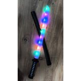 LRS Store Işıklı Sesli Samuraykılıcı Hareket Sensörlü Işın Kılıç Oyuncak 70 cm - Siyah