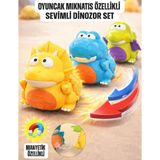 LRS STORE Manyetik Oyuncak Dinozorlar Emekleme Arkadaşı Pilli Yürüyen Mıknatıslı Dinozor