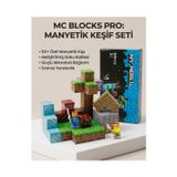 LRS STORE Manyetik Yapı Blokları 50 Parça – Çocuklar Için Eğitici Oyuncak Seti Minecraf Mıknatıslı Küpler