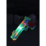 LRS Store Minecraft Temalı Oyuncak Tabanca Sesli, Işıklı, Pixel Silahı 25CM - Yeşil