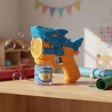 LRS Store Oyuncak Köpük Tabancası Köpek Balığı Figürlü Işıklı Baloncuk Makinesi Yüksek Kalite - Mavi