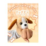 LRS STORE Peluş Köpek Figürlü Slap Kol Bandı, Çocuklar İçin Sevimli Oyun Arkadaşı, Kahverengi lrs032652066520652