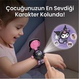 LRS Store Projeksiyonlu Kuromi Figürlü Çocuk Saati Dijital Saat Işıklı Kız Çocuk Hediye 4-14 Yaş