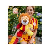 LRS STORE Sarı Kırmızı Sevimli Aslan Peluş Oyuncak - 23 cm Taraftar Hediye Aslan Figür Peluş